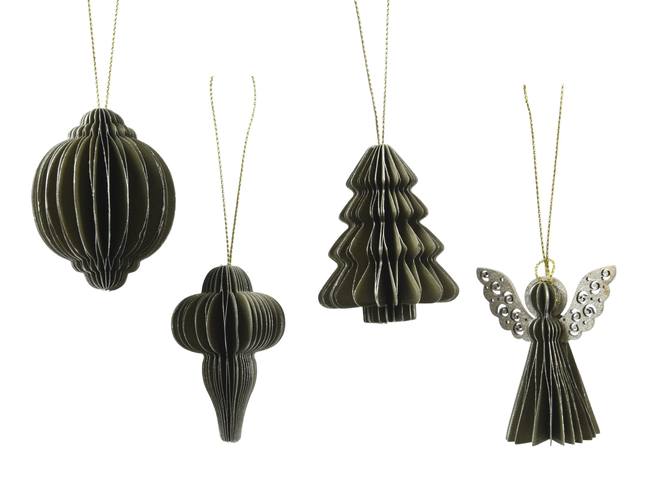 Appendino 6cm in carta nido d'ape verde vari soggetti