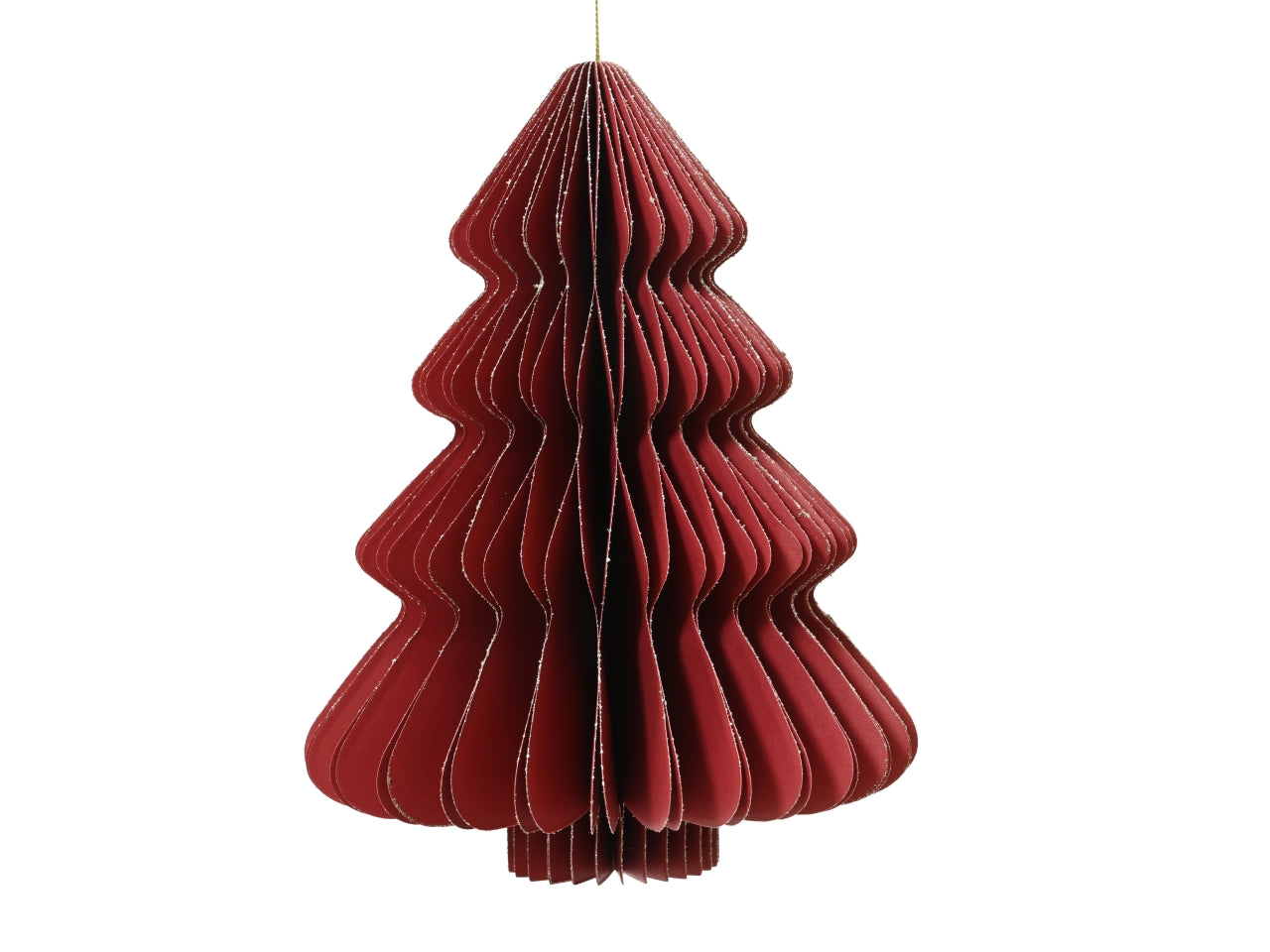 Decorazione albero in carta 15xh.20cm rosso