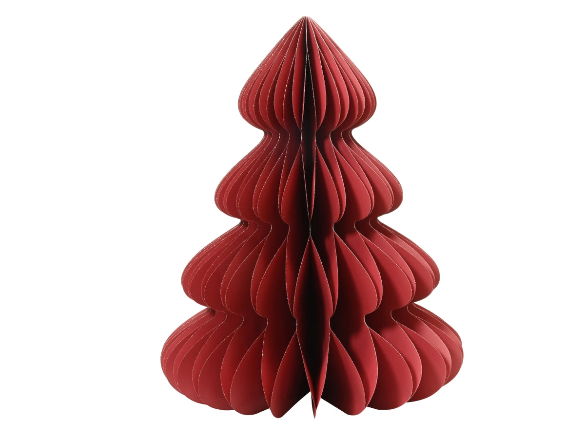 Decorazione albero in carta 72xh.90cm maxi rosso
