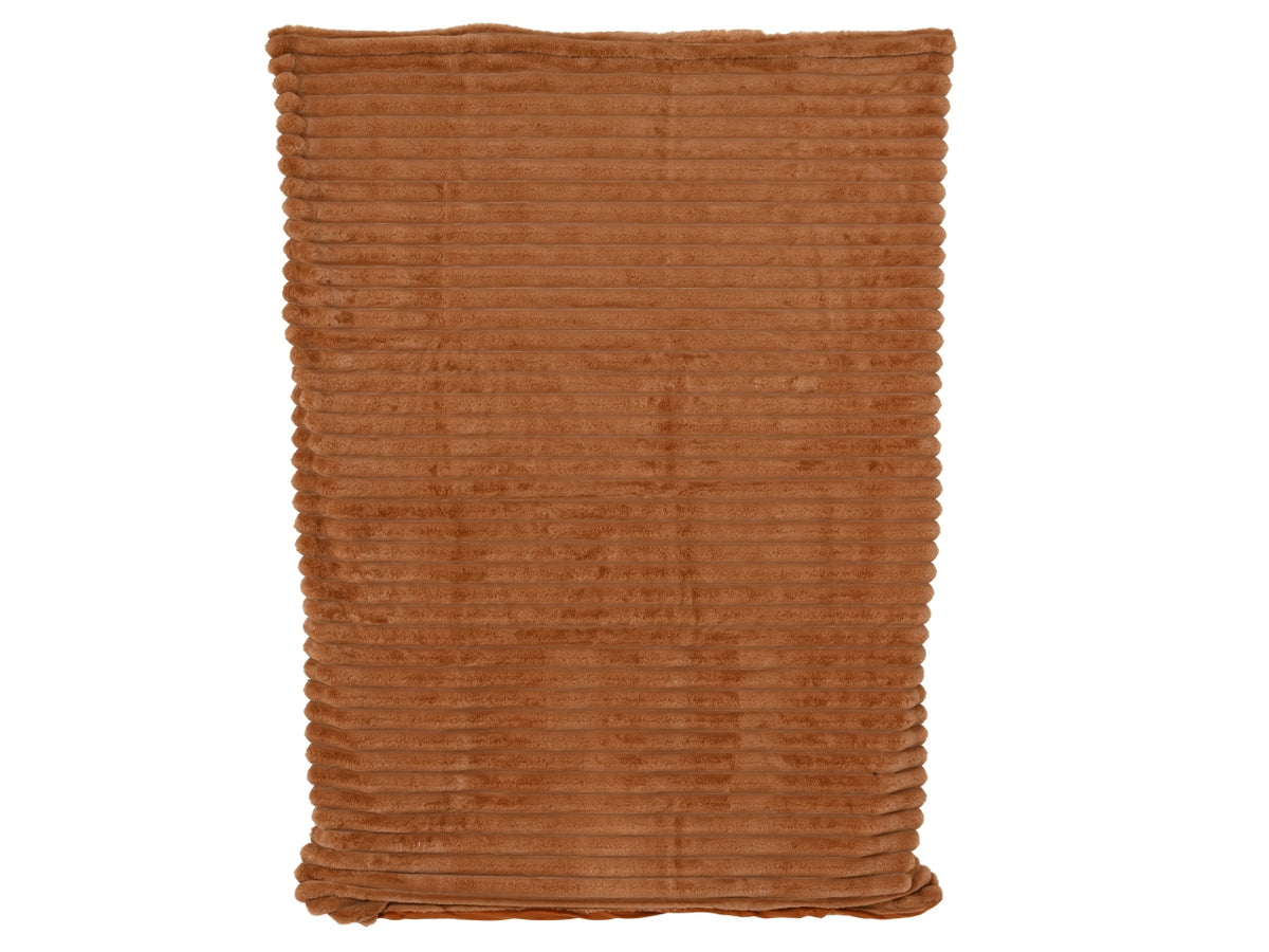 Coperta 170x130cm a righe arancione