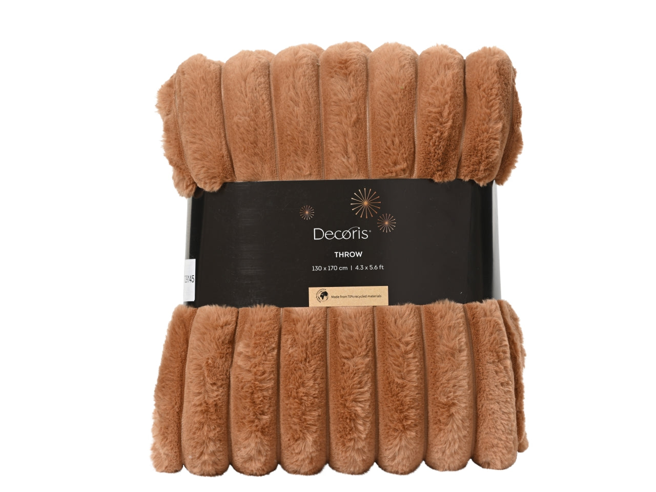 Coperta 170x130cm a righe arancione