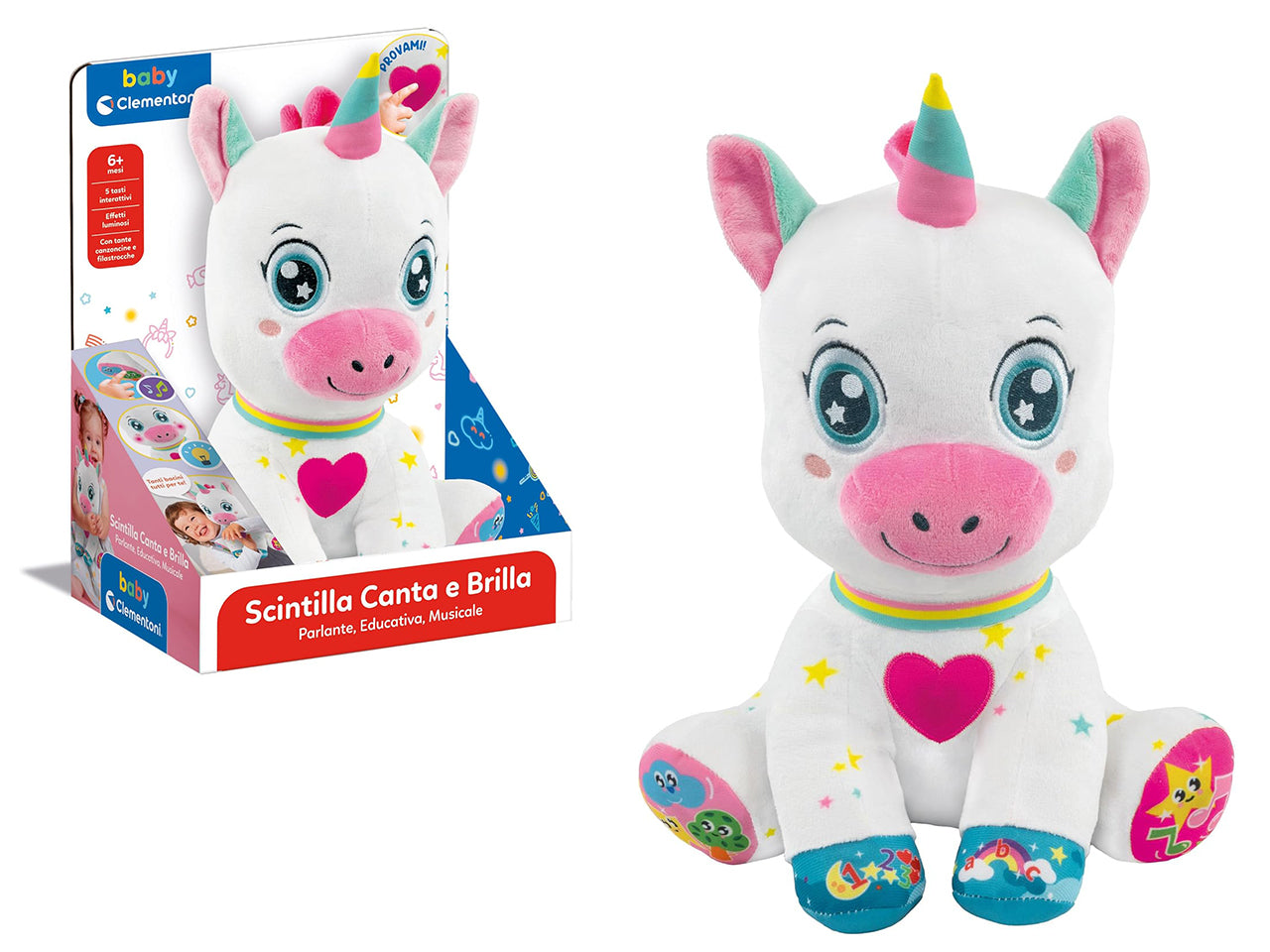 Scintilla unicorno canta e brilla