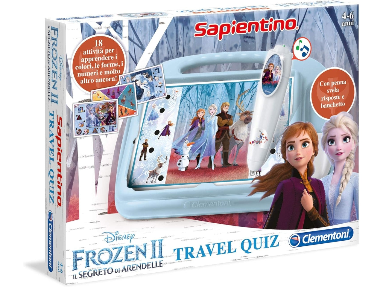 Sapientino travel quiz frozen