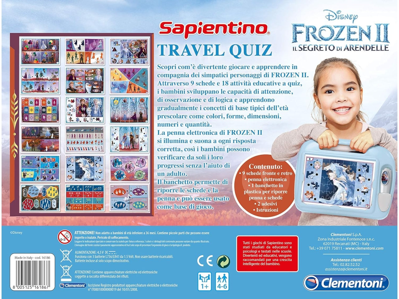 Sapientino travel quiz frozen