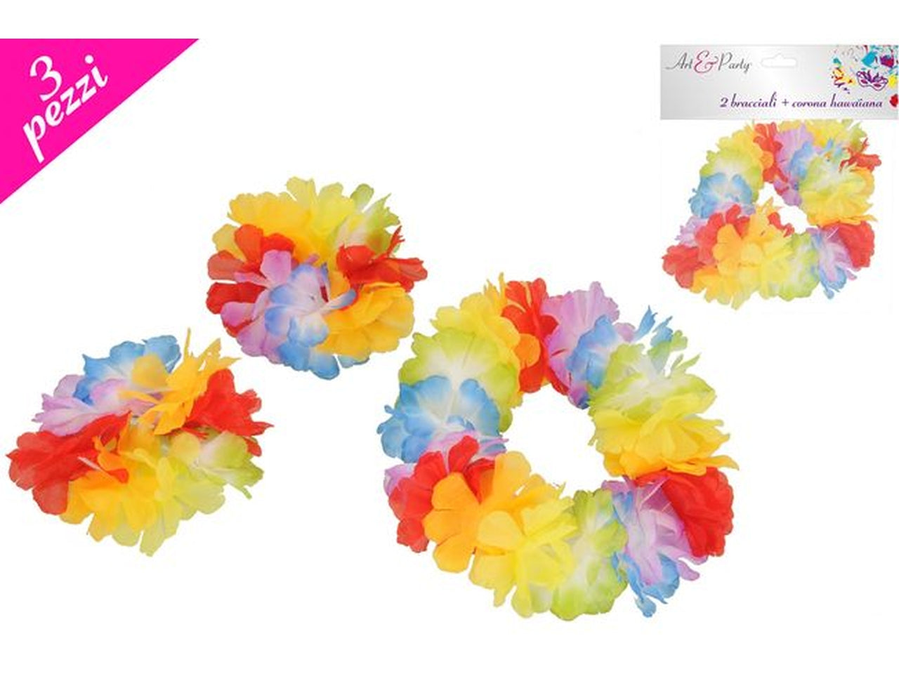 Set di 2 bracciali corona hawaiana