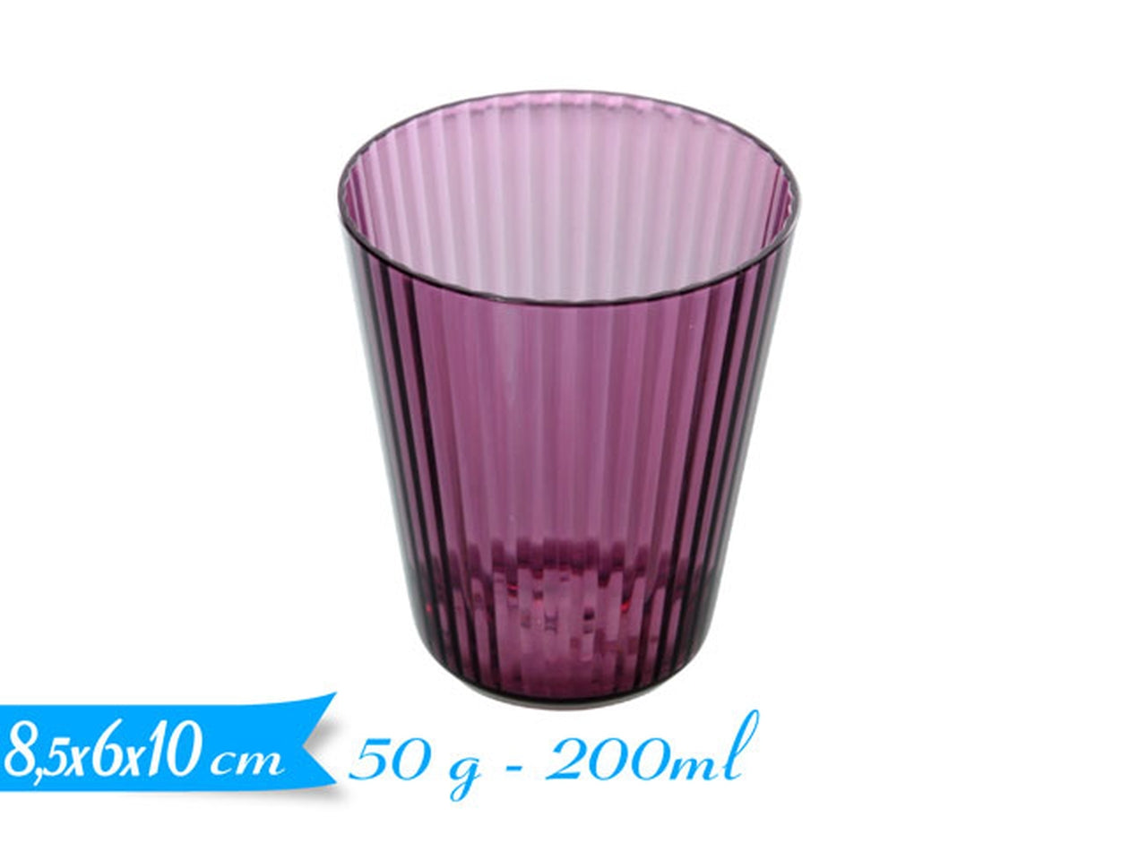 Bicchiere di plastica viola
