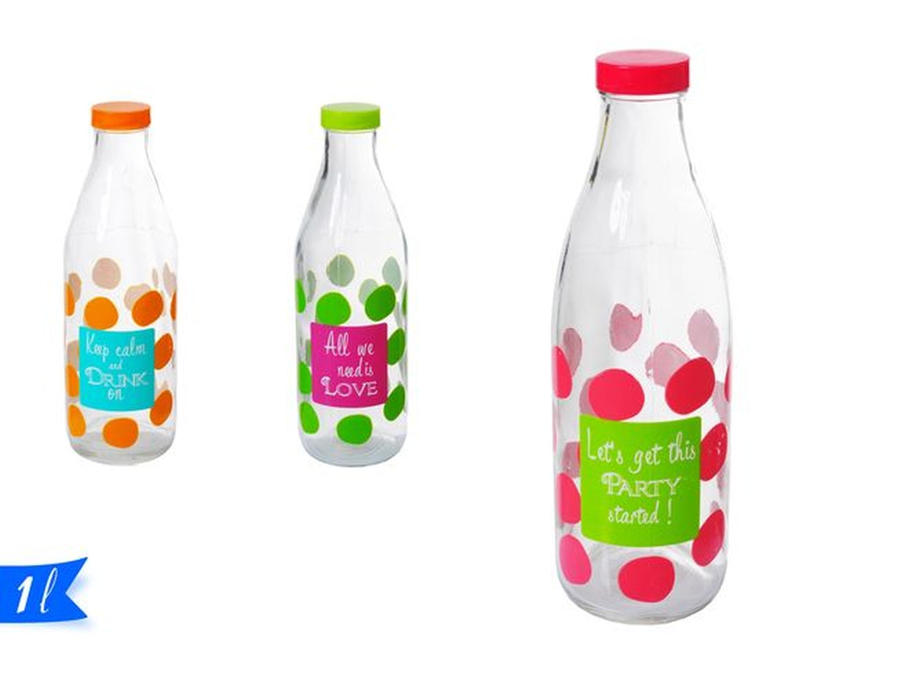 Bottiglia 1l - disponibile con vari decori