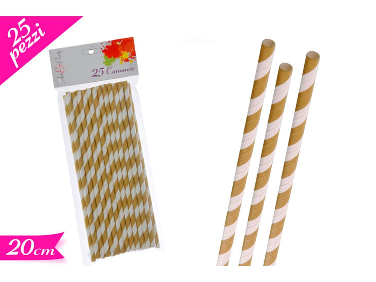 Confezione di 25 cannucce