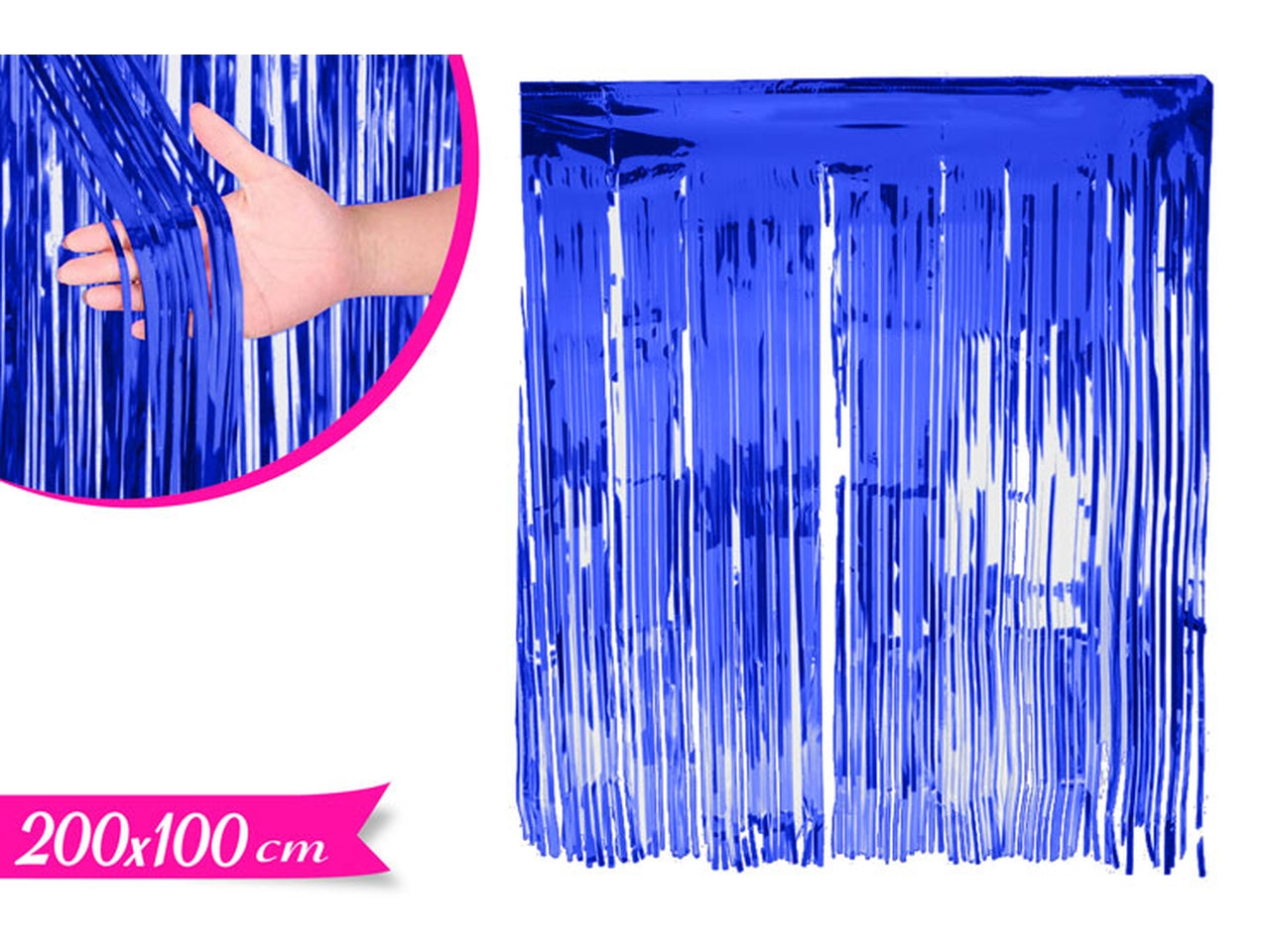 Tenda decorativa 200x100cm blu
