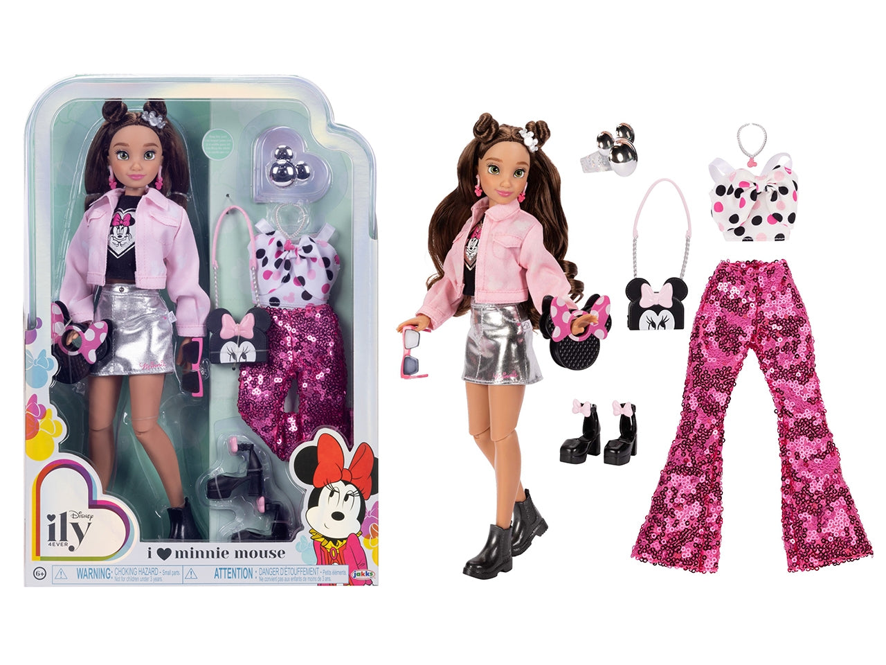Bambola disney ily inspirata a minnie con accessori