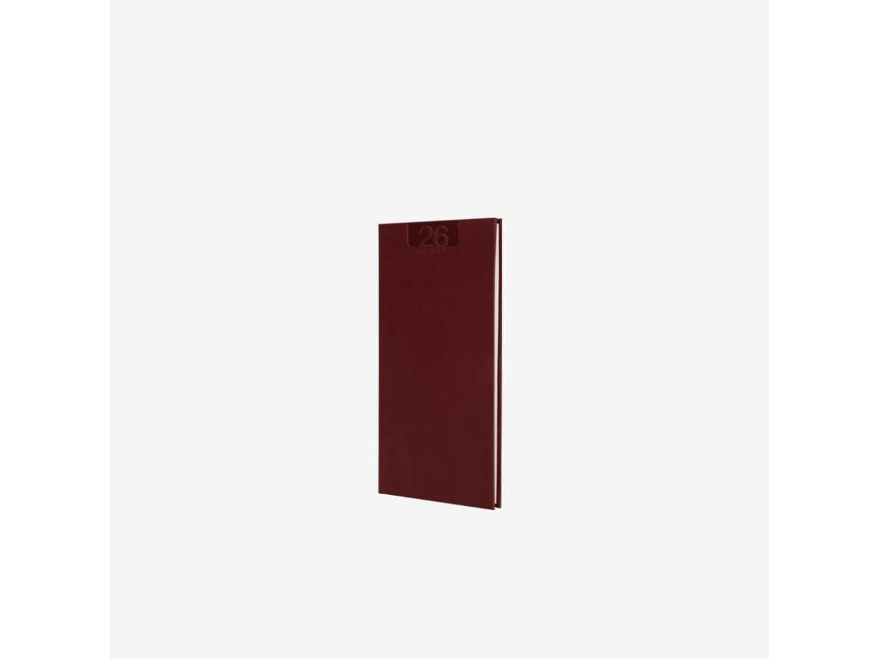 Agenda delta 2026 settimanale 8x15cm bordeaux