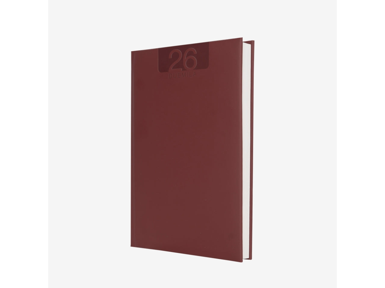Agenda delta 2026 sabato e domenica separati 15x21cm bordeaux $