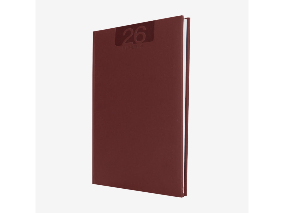 Agenda delta 2026 settimanale 17x24cm bordeaux $