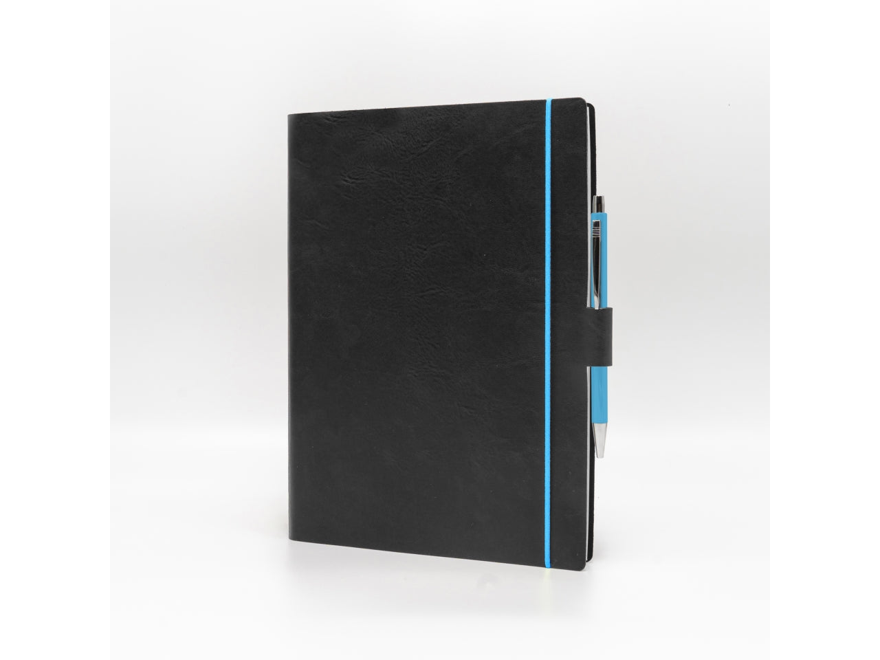 Agenda blueband 2026 17x24cm con elastico in similpelle nero
