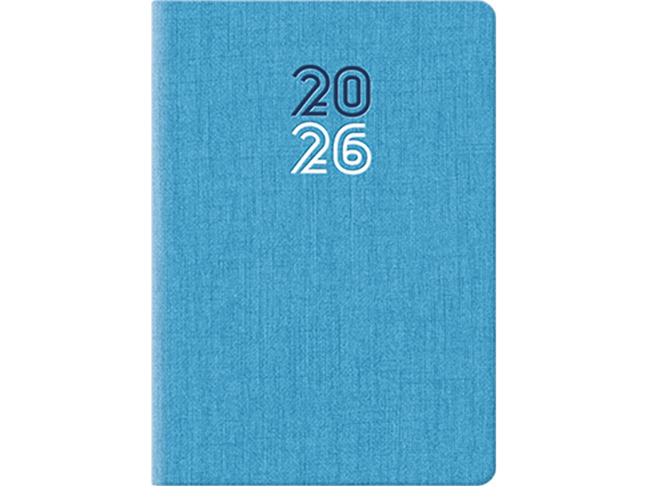 Agenda caribe 2026 7x10cm bigiornaliera azzurro