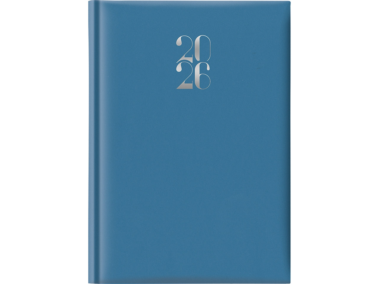 Agenda 2026 14,5x20,5cm giornaliera con sabato e domenica abbinata azzurro