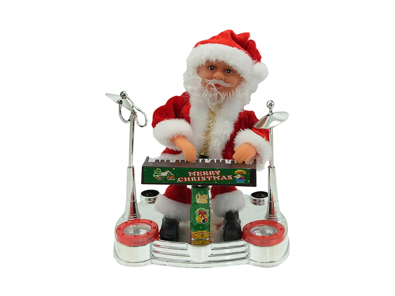 Babbo natale con pianoforte 20cm