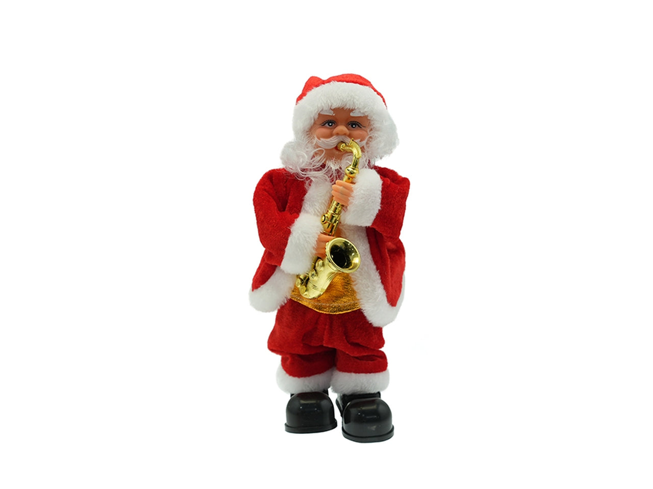 Babbo natale con sax 30cm
