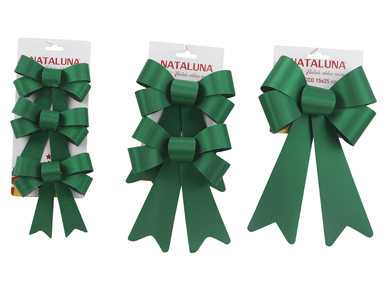 Fiocchi verdi in 3 assortimenti