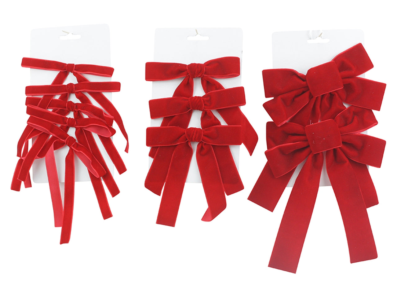 Fiocchi rossi in 3 assortimenti
