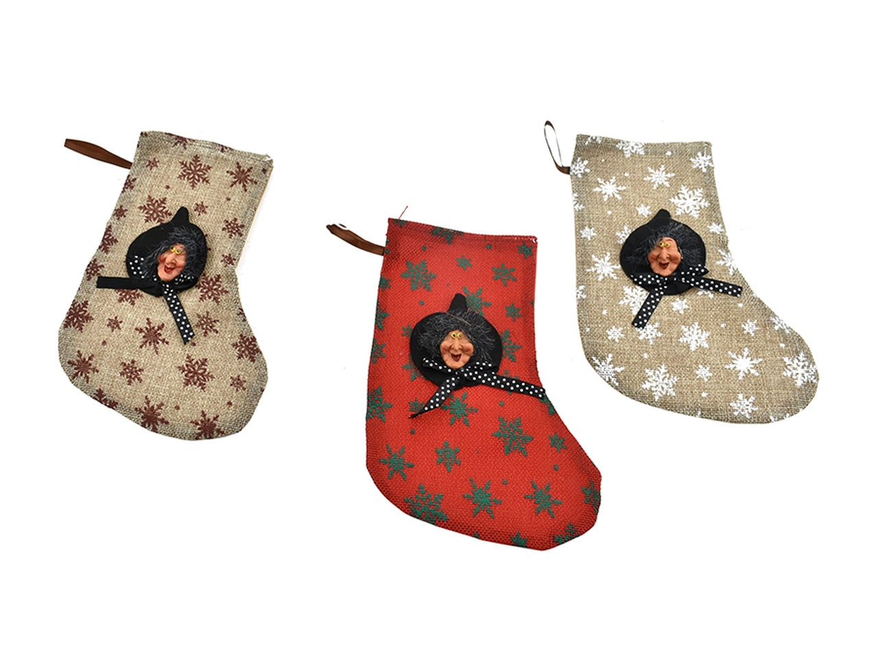 Calza befana 22cm assortite