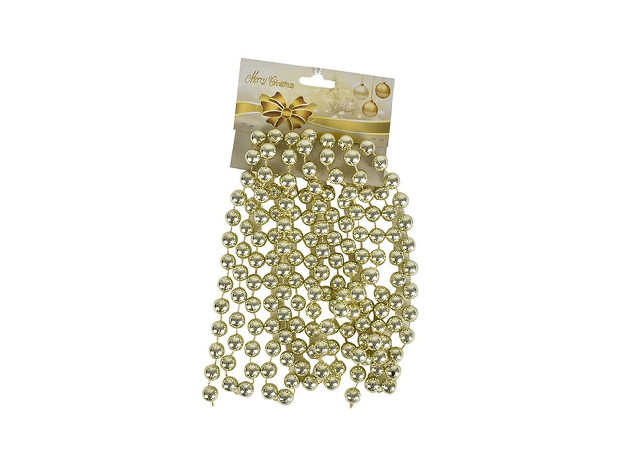 Ghirlanda di perline 1,2x270cm champagne