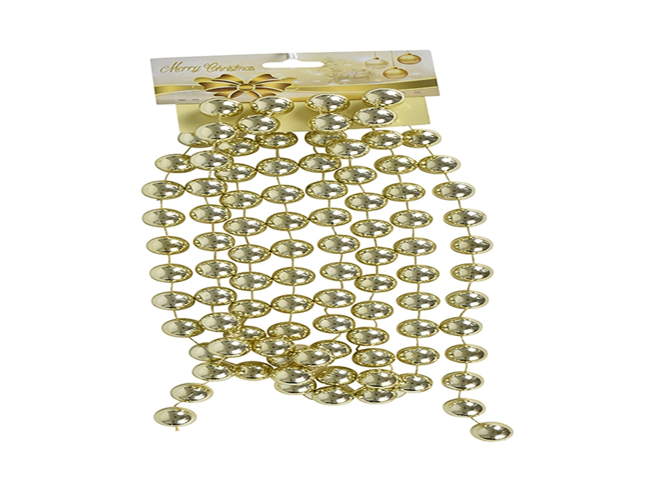 Ghirlanda di perline 2x270cm champagne