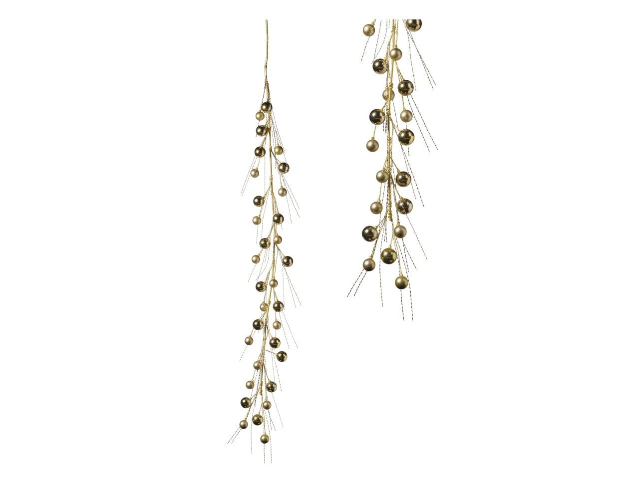 Ghirlanda palline/fili natalizi 180cm 091 oro