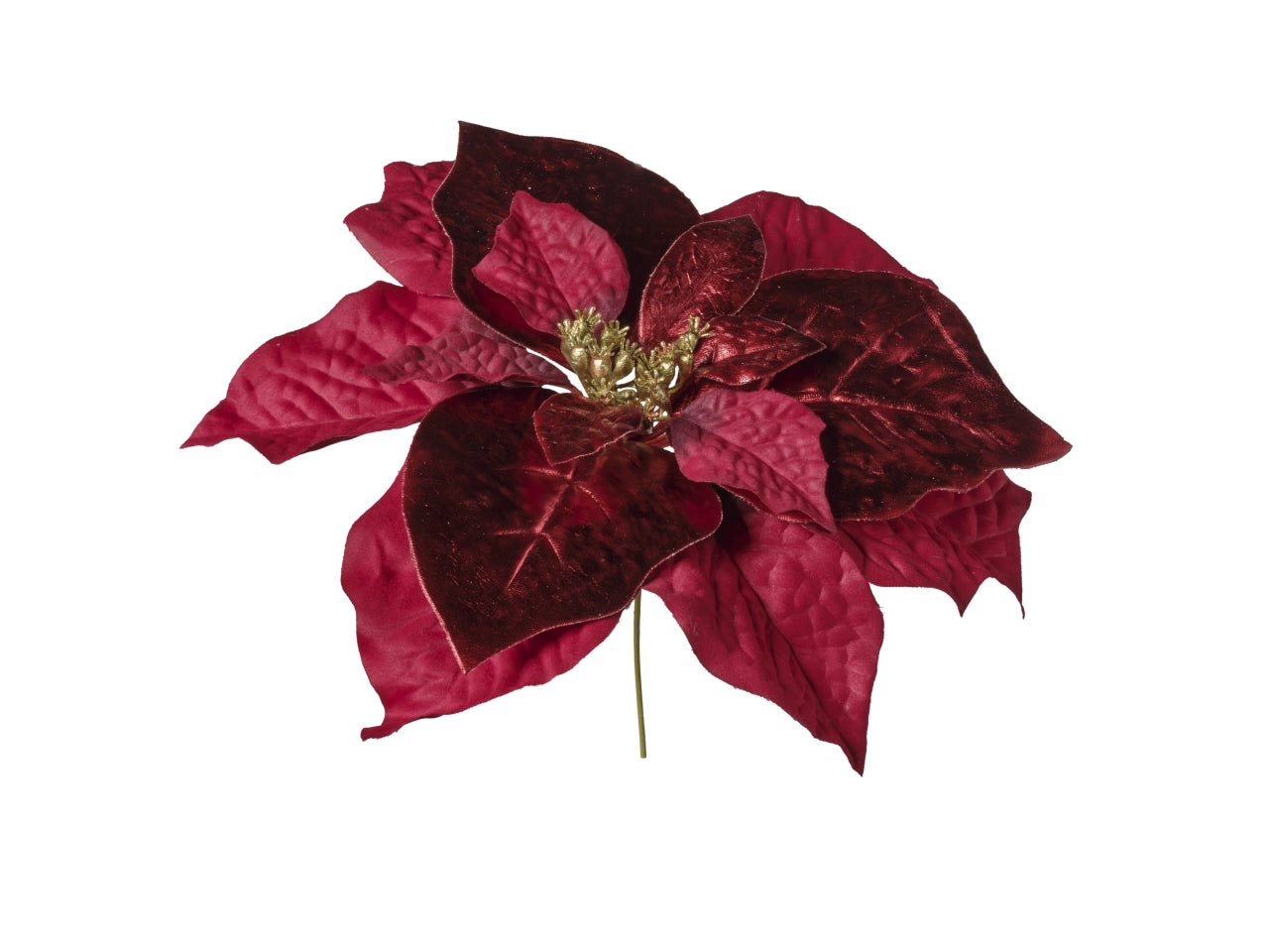 Rametto stella natalizia d.24,5cm stelo 9,5cm 253 rosso