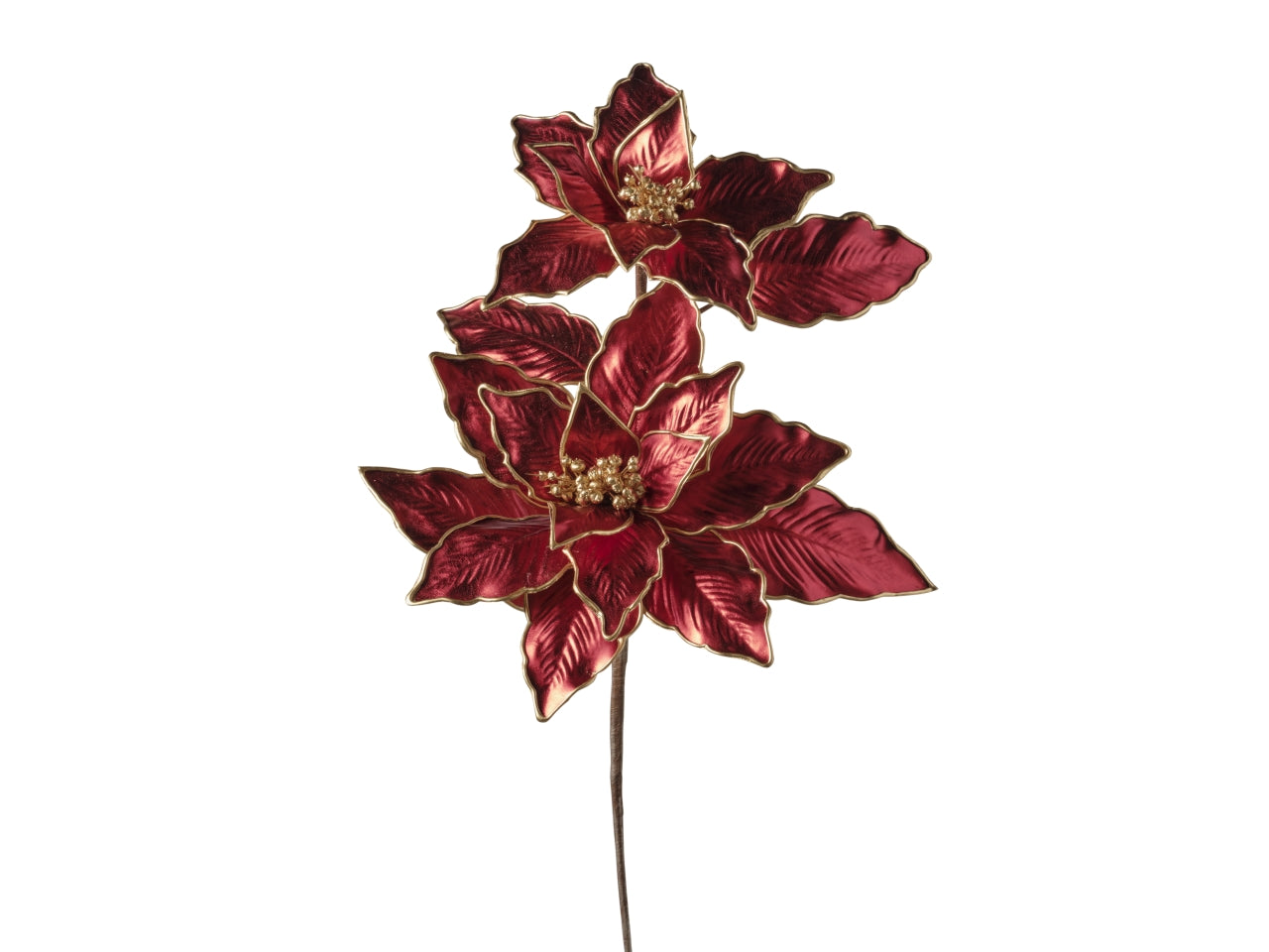 Ramo stella natale x2 86cm maxi 253 rosso