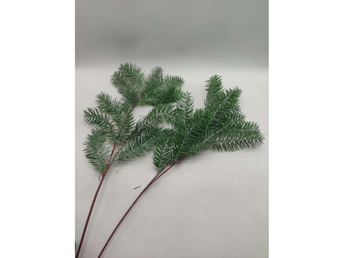 Ramo aghi pino 72cm con brillantini assortiti