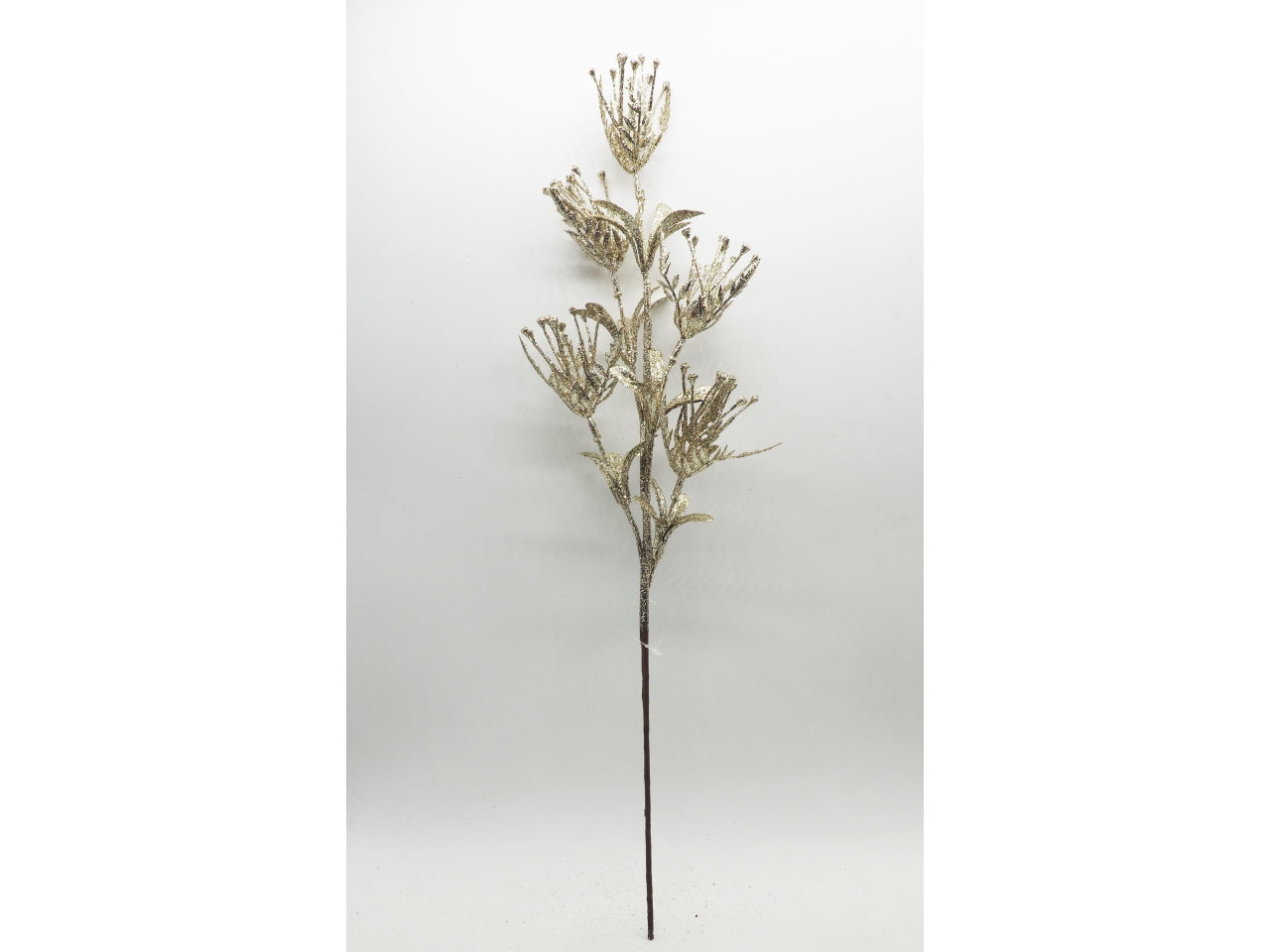 Ramo glitterato 57cm champagne