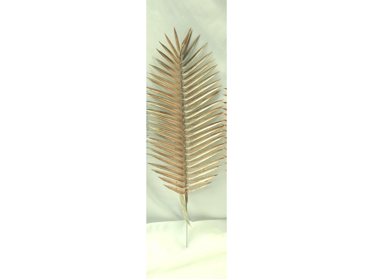 Foglia felce champagne metallizzata