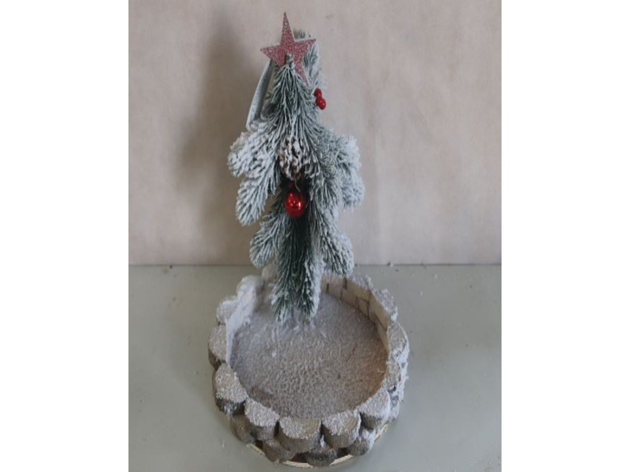 Base 27cm con albero innevato