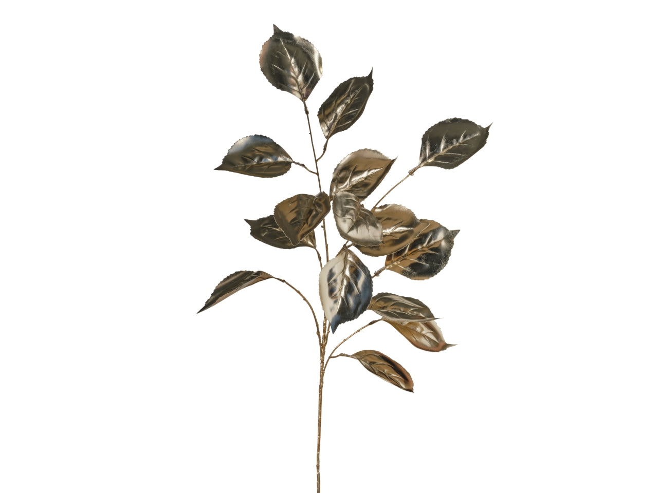 Ramo foglie ortensia 102cm 033 champagne