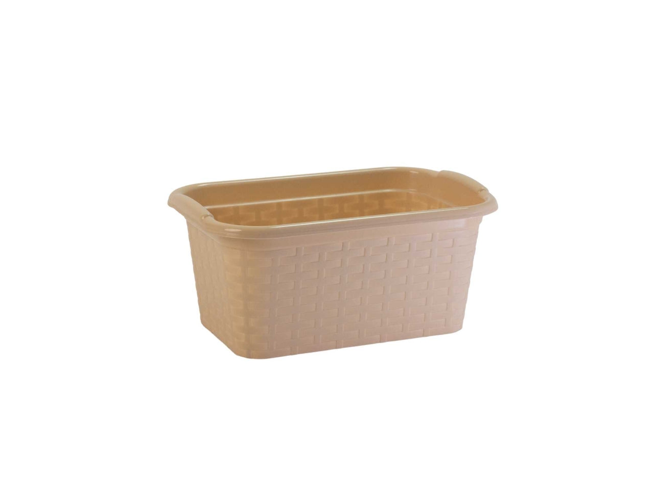 Cestino rattan rettangolare 30x19x13hcm tortora