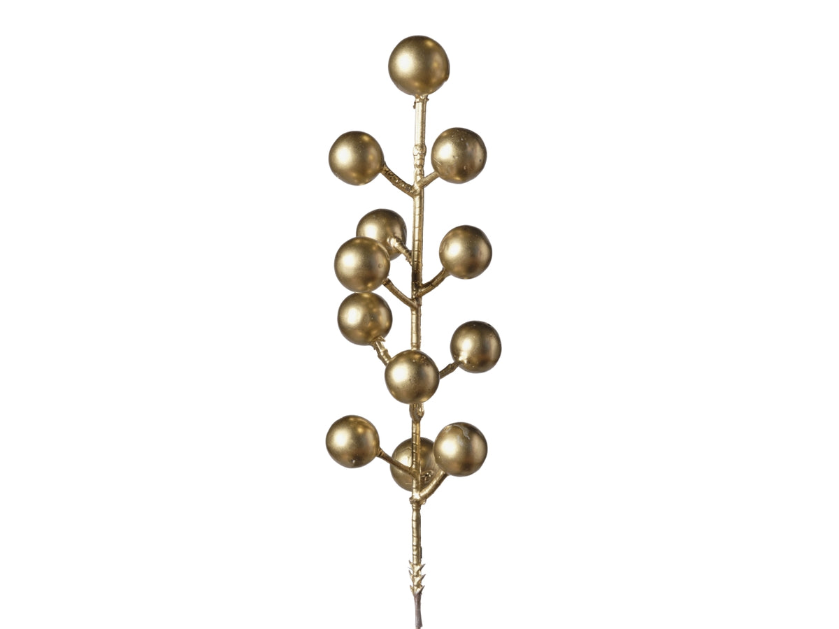 Rametto bacche 24pezzi/polybag 091 oro
