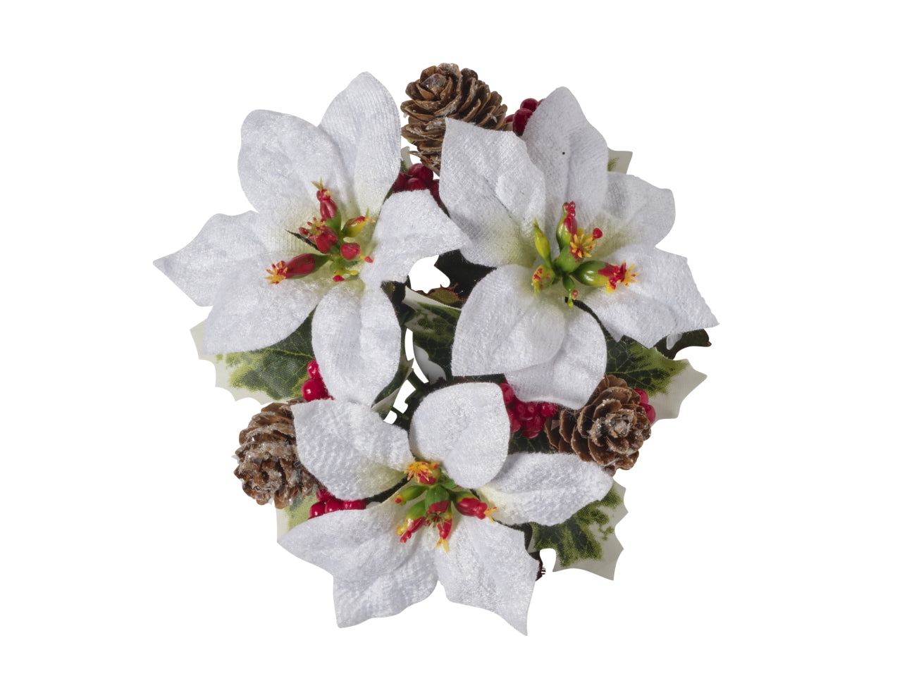 Girocandela stella d.2,5cm 297 bianco js-048