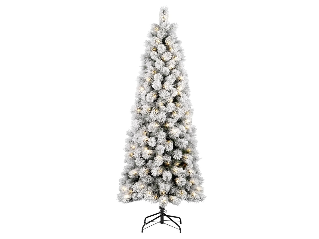 Albero lapponia 210cm full pp floccato con 350 led bianco caldo e giochi di luce 366rami diametro 78cm montaggio ad ombrello