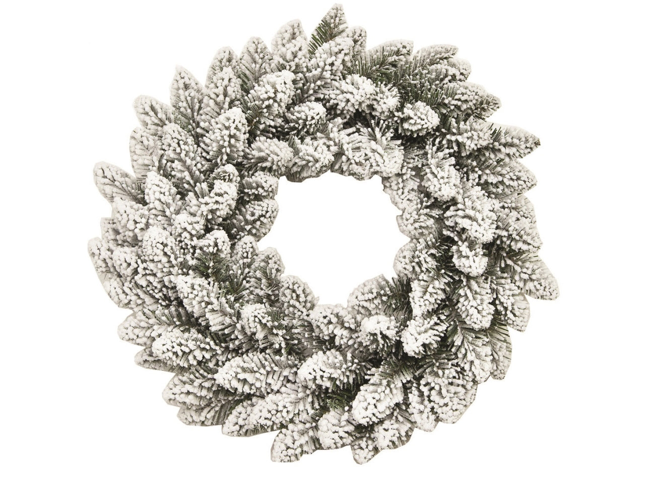 Corona innevata 45cm 80rami