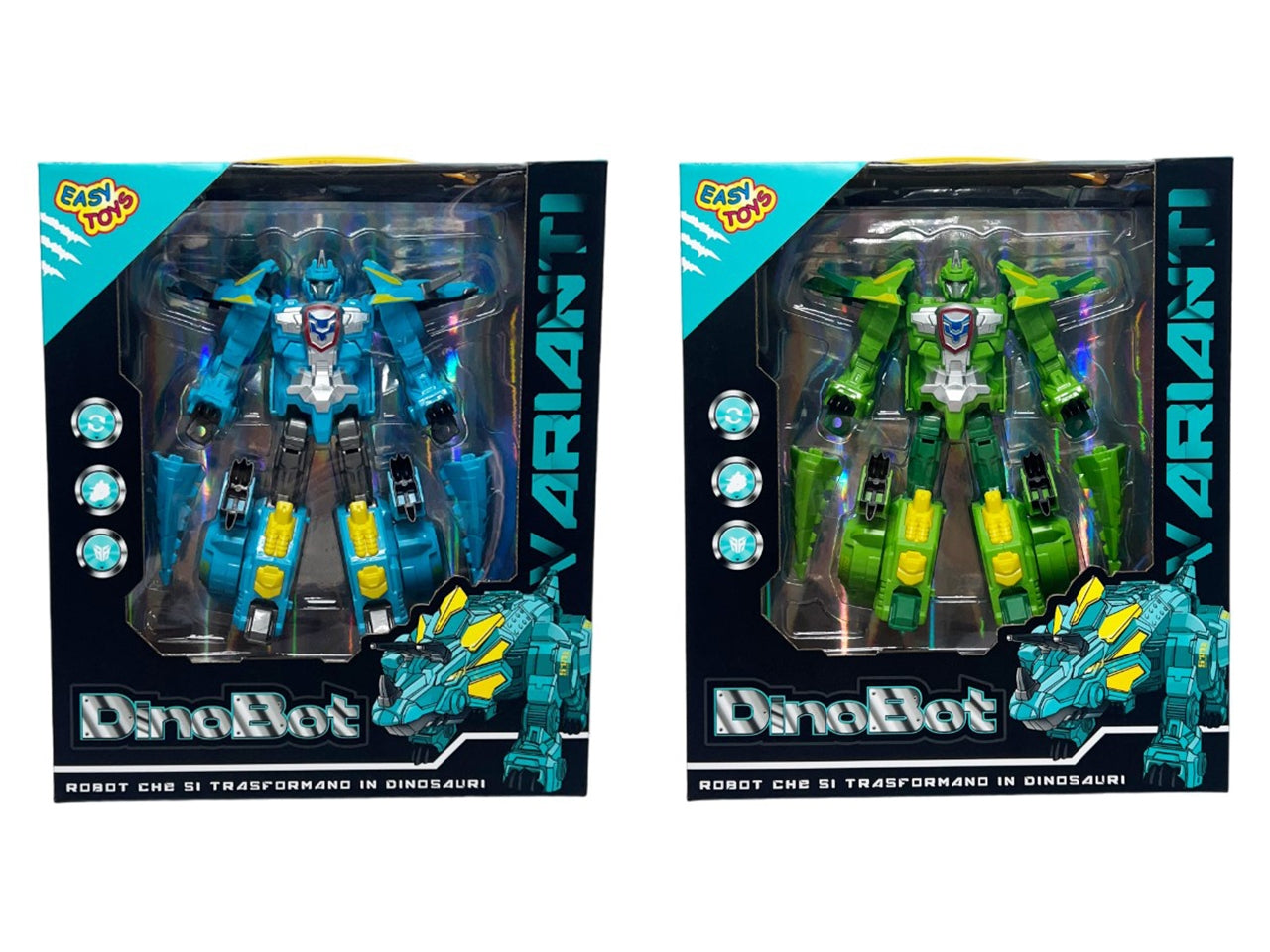 Robot Dinobot trasformabile in dinosauro in modelli assortiti