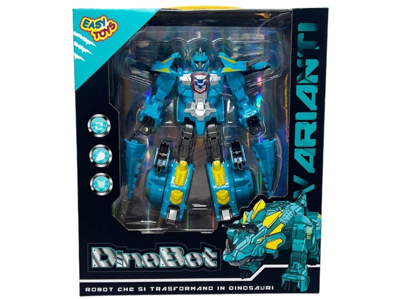 Robot Dinobot trasformabile in dinosauro in modelli assortiti