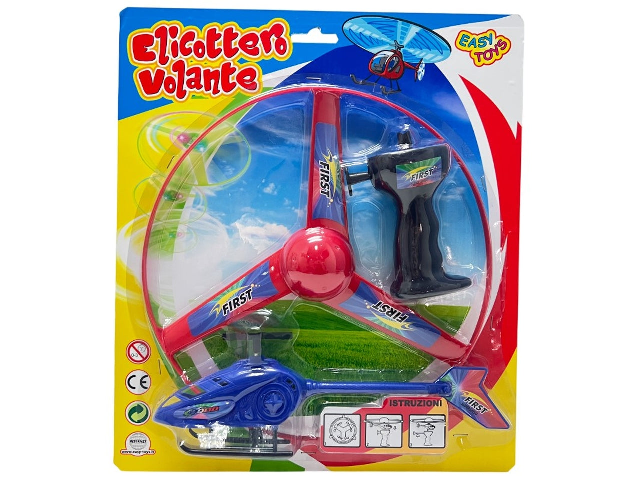 Elicottero volante con lanciatore