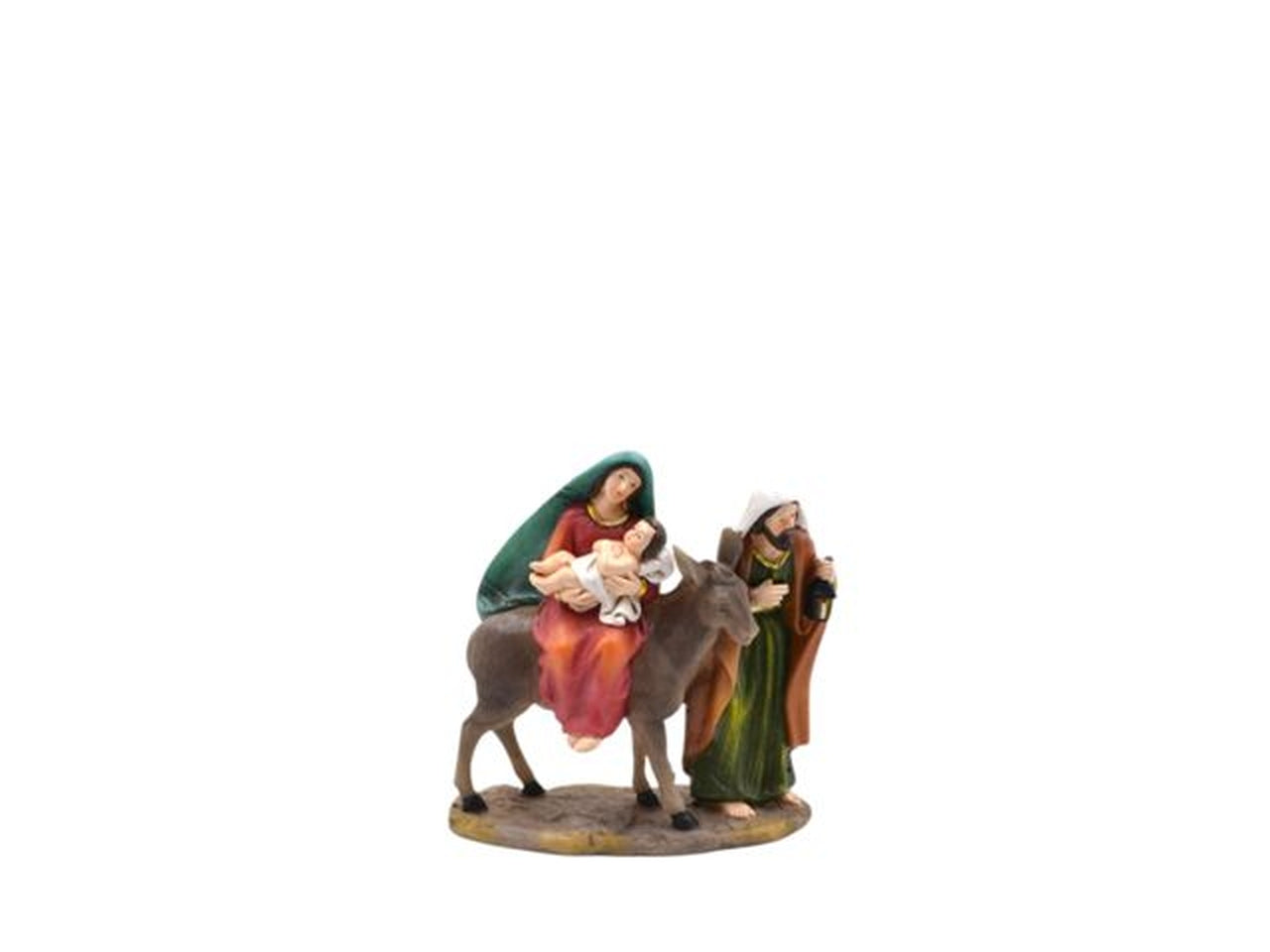 Nativita' 16x16cm in resina colorata