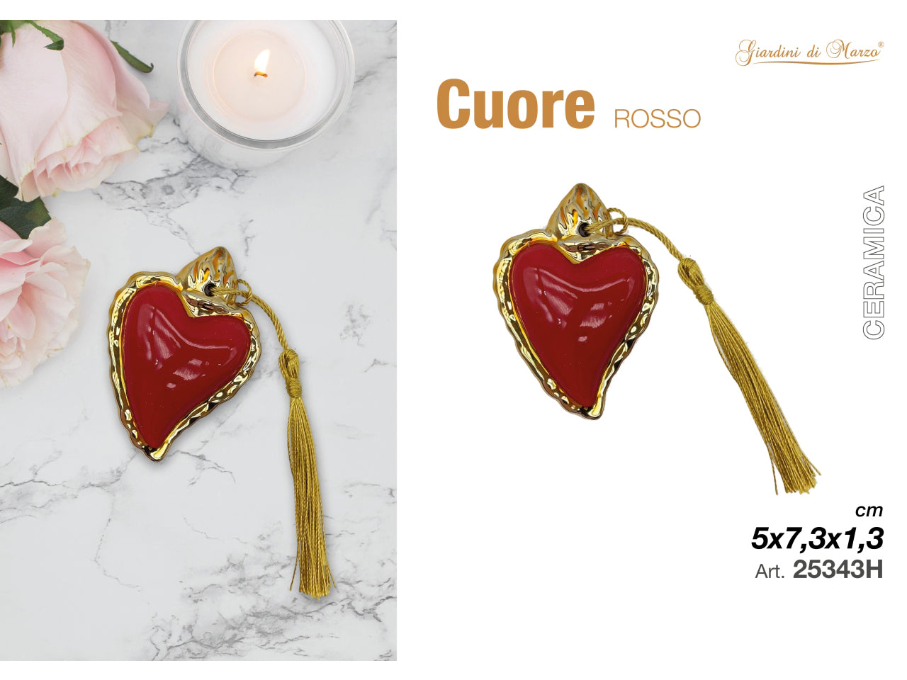 Gadget cuore sacro rosso