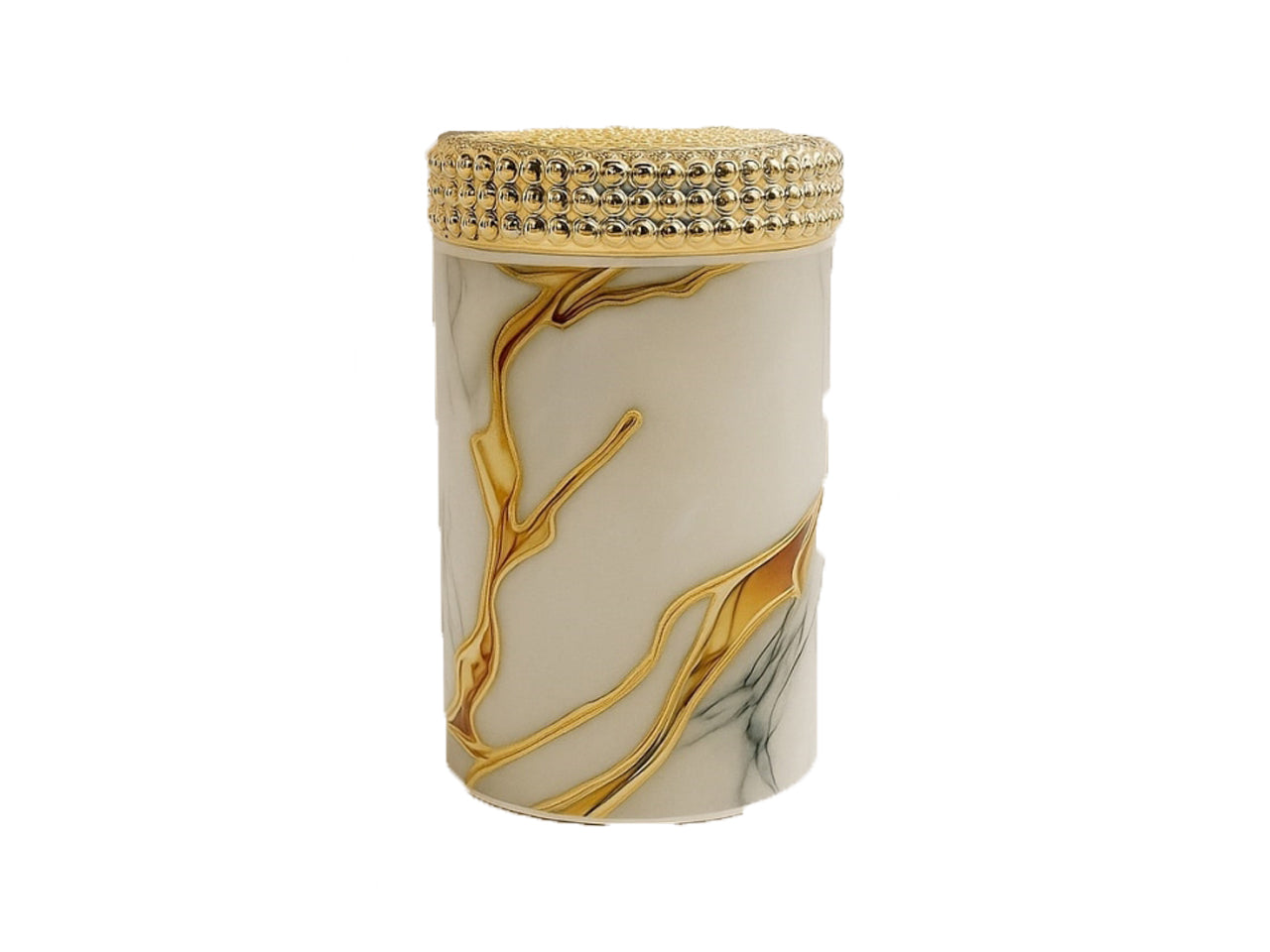 Scatola effetto marmo gold