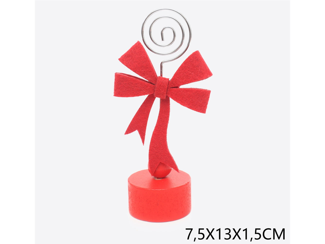 Segnaposto fiocco 13cm rosso