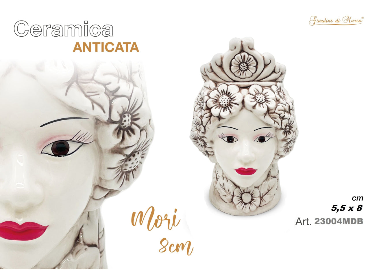 Moro donna anticato 8cm