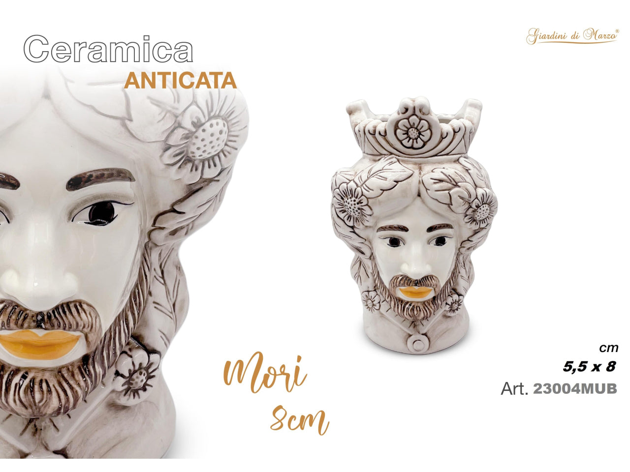 Moro uomo anticato 8cm