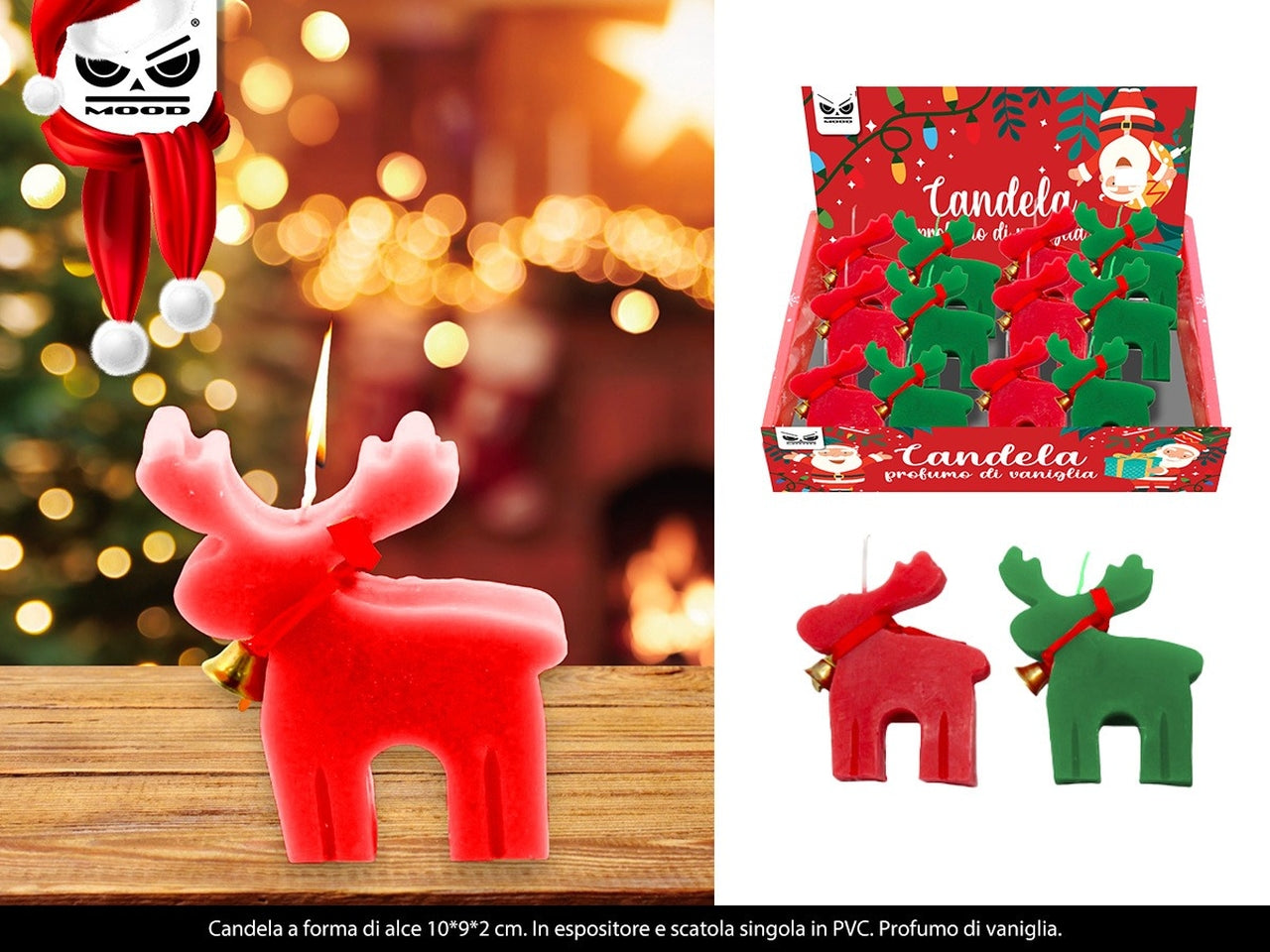 Candela alce colori assortiti